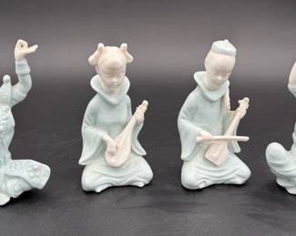4~ Japanese Ardalt Lenwile Porcelain Figurines * Thai Gate Dancers & Japanese Musicians
