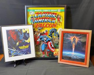 MARVEL Heroes * Captain America In Floater Frame! * Limited Edition Print Guardians Of The Galaxy