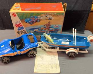 Vintage 1973 Mattel Big Jim Boat ‘n Buggy Set * Includes Accessories * Original Packaging *