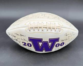 Autographed University Of Washington Football * Has Tons Of Signatures! * The Year 2000