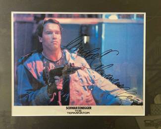 ARNOLD SCHWARZENEGGER photo Autographed and framed