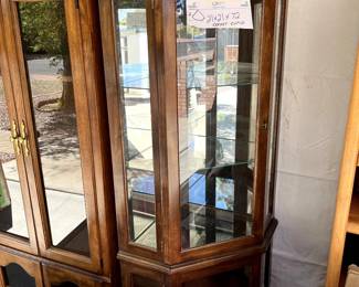 Several curio cabinets