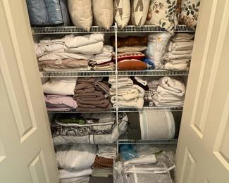 Assorted bed linens