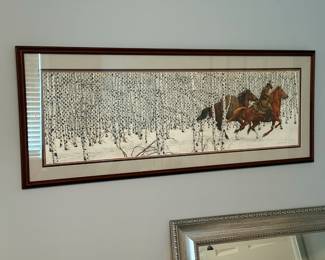 "Sacred Ground" signed Bev Doolittle print; framed