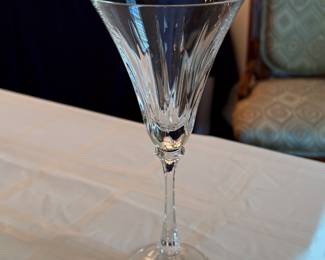 Vintage Tifton Crystal Water Goblets by Oscar De La Renta.