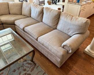 Walter E. Smith beige 3-pc sectional sofa