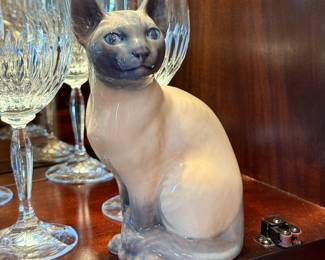 Royal Copenhagen Siamese Cat Figurine