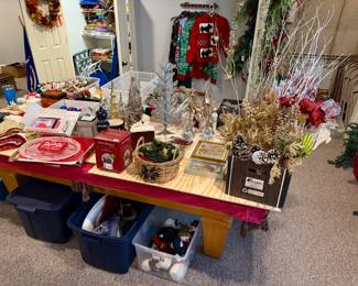Assorted holiday decor