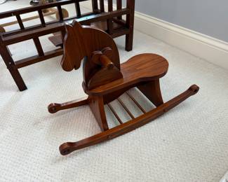 Antique child's rocking horse