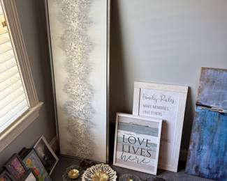 Assorted art and frames