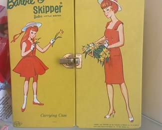 Vintage 60's Barbie & Skipper Carry Case