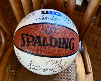 Signed basketball - all big 10 coaches including Tom Izzo (unknown year)