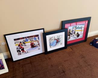 Framed NHL Hockey Photos