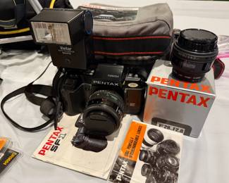 Pentax SF1 35mm Film Camera and Pentax 28mm f/2.8 Lens