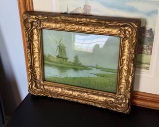 Framed Windmill art