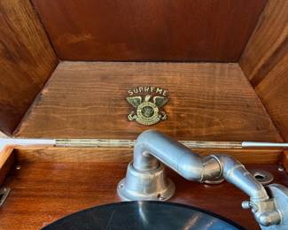 Antique Oak Phonograph by Superior Phonograph Co.