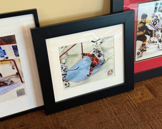 Framed NHL Hockey Photos