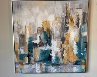 Abstract transitional art on canvas
