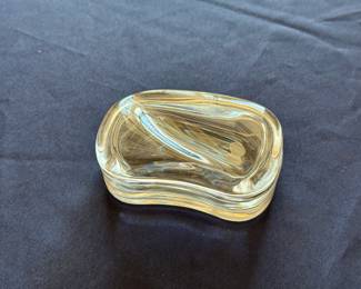 Tiffany & Co Elsa Peretti Wave Crystal Trinket Box
