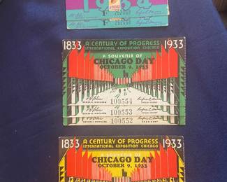 World's Fair Chicago Columbian Exposition Admission Tickets