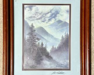 Framed print "Storm Wake" signed by Lee Roberson