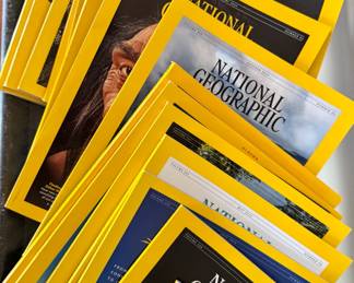 National Geographic magazines