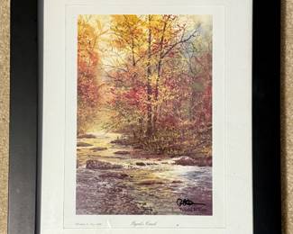Small framed print "Byrds Creek" by Robert A. Tino