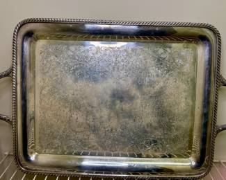 Wm Rogers silver plate serving tray