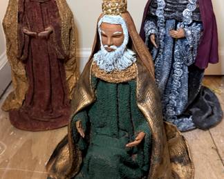 Paper Mache wise men statues
