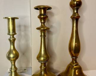 Brass candlesticks