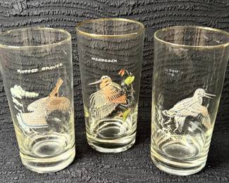 Bird highball glasses