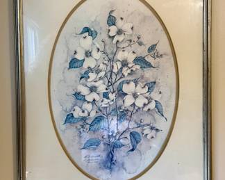 Framed print signed by B. Underwood