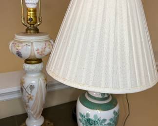 Vintage ceramic lamps