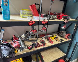 Milwaukee and Dewalt Power Tools