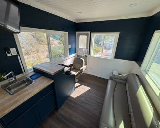 Interior of Homemade Houseboat