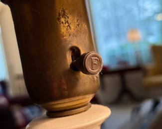 White porcelain table lamps 