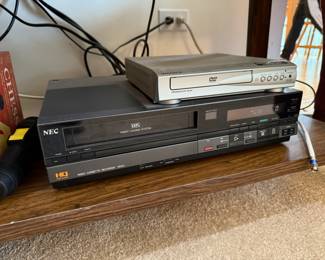 VHS and DVD player