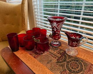 Cranberry Glassware