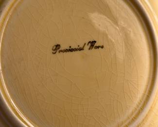 Provincial Ware silhouette plate