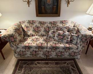 Floral sofa