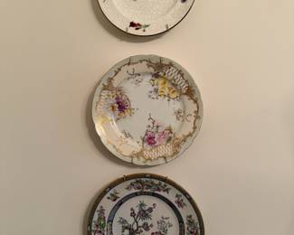 Leonard, Wedgewood, and H&C Indian Tree antique plates