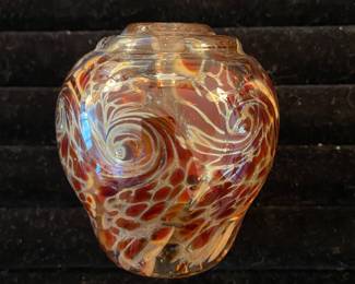 Art Glass paperweight by JR Grossman, signed, 1997