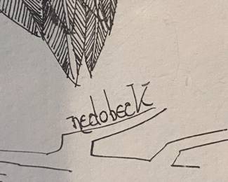 Owl drawing by Nedobeck