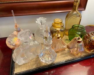 Vintage and antique perfume bottles