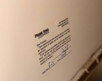 Framed watercolor Art by Fies 