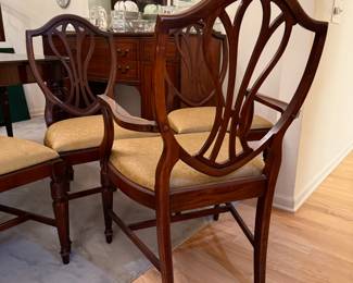 Set of 6 dining chairs by Thomasville.