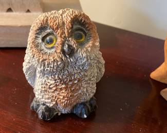 small resin owl figure