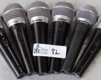 LOT OF 6 SHURE PG48 MICS