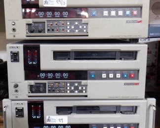 LOT OF 3 SONY UVW-1800 BETACAM SP