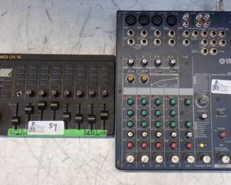 LOT OF 2 ELECTRONICS INCLUDING YAMAHA MG82CX, KORG NANO CONTROL 